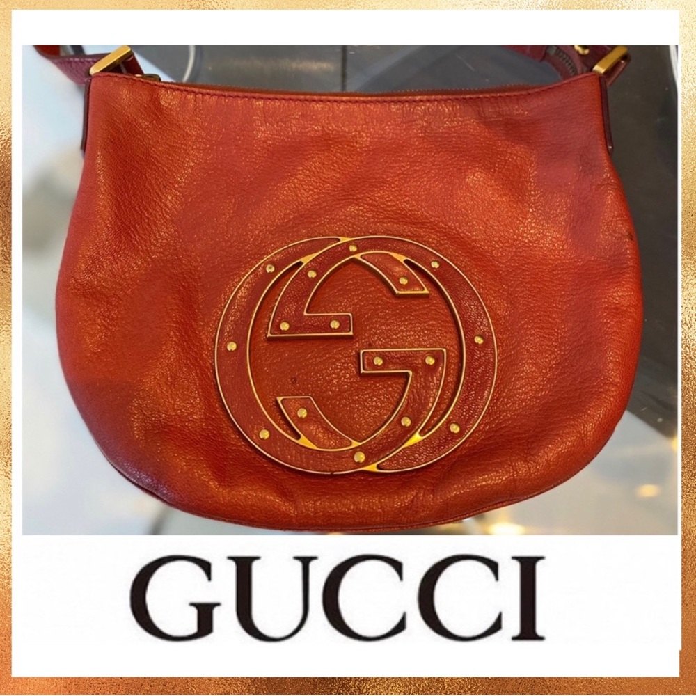 Gucci Pink Leather ‘Blondie’ Hobo Bag